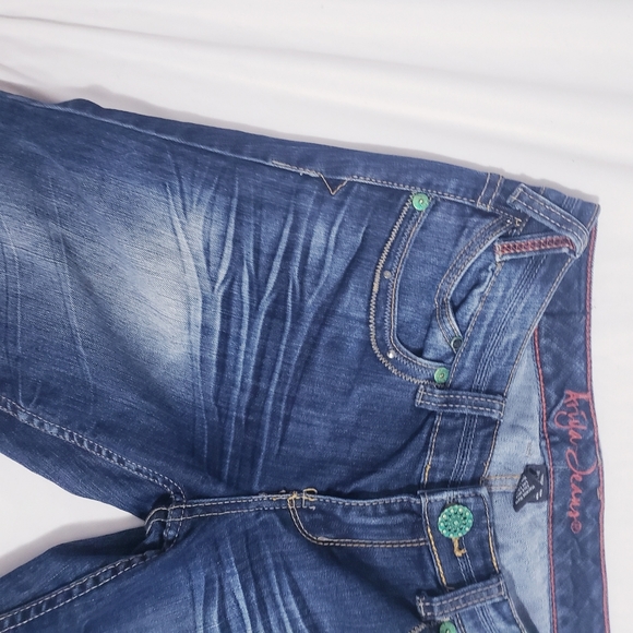 Ariya Jeans Bell Bottom Flare Low Waisted Y2K Jeans - Picture 5 of 14